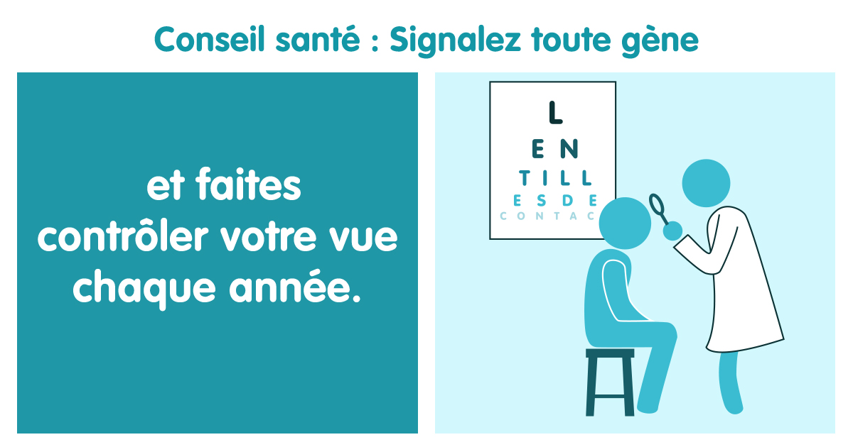 conseil santé : signalez toute gène 